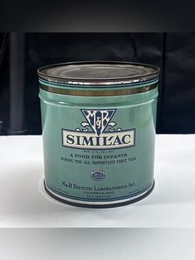 Vtg HTF  Tin Can M&R Dietetic Laboratories, Inc. USA Baby Food Container